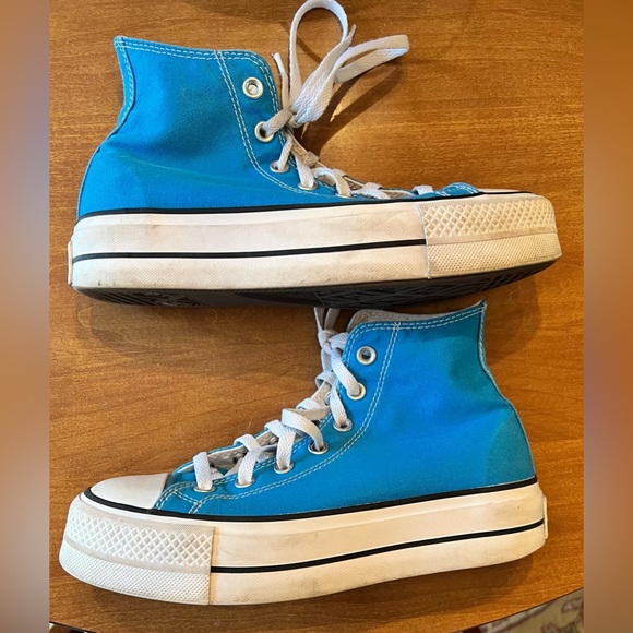 Converse Blue High-Top Sneakers - Picture 2 of 7